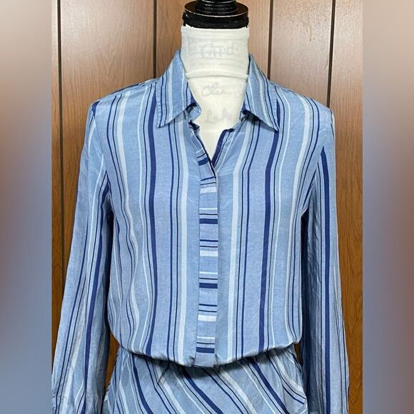 Ramy Brook Striped-Silk Dress size M - Picture 6 of 12